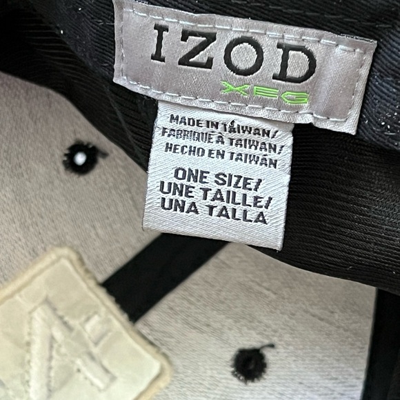Izod Black and White Cap - Picture 8 of 9